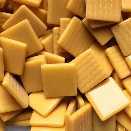 Pâte de Verre 25mm Warm Geel