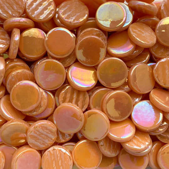 Rounds Pearlised 18mm   Opal Orange