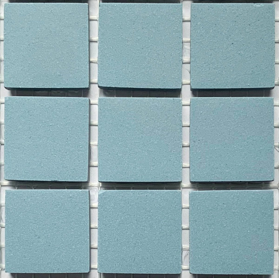 Winckelmans Bleu – matt 20x20 mm mosaic tiles on mesh