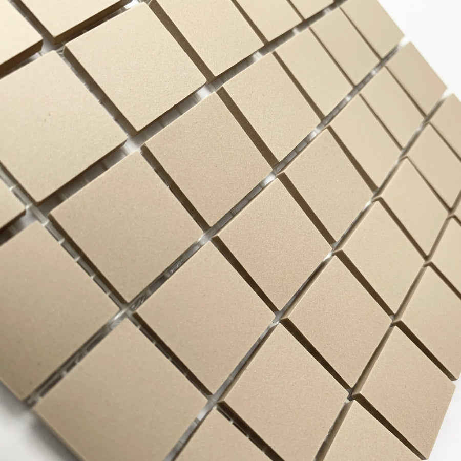 Winckelmans Linen – matt 20x20 mm mosaic tiles on mesh