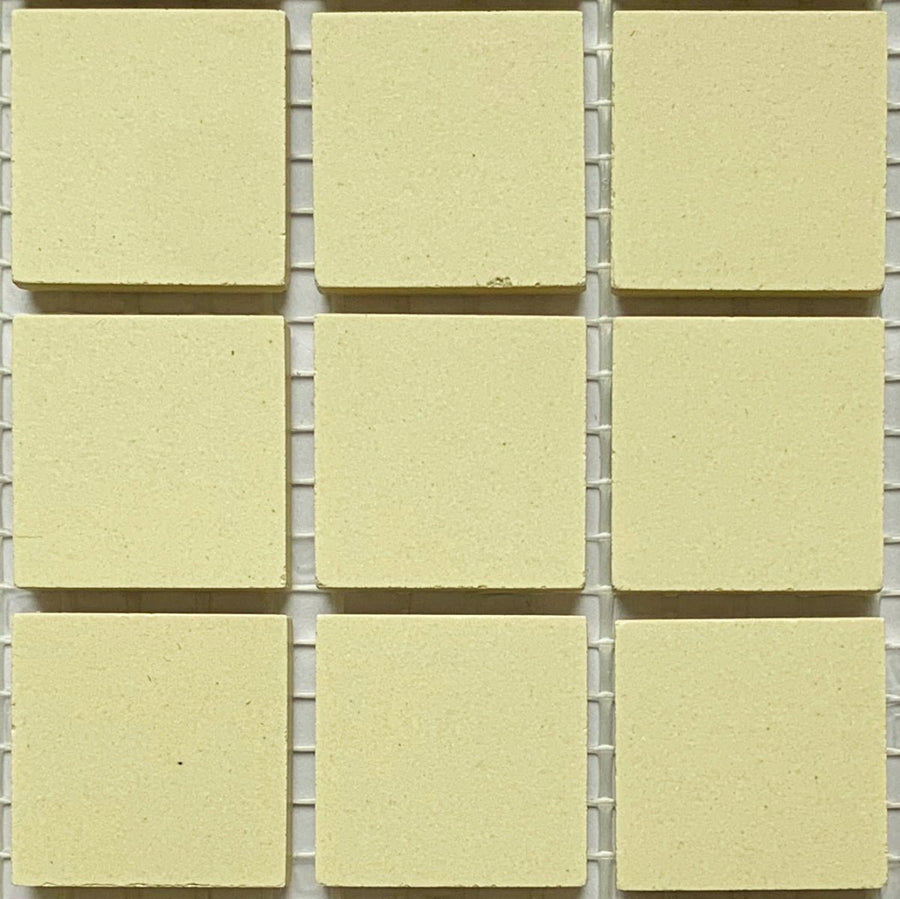 Winckelmans Vanille – matt 20x20 mm mosaic tiles on mesh